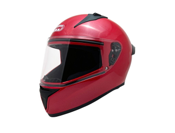 ModCycles - Full Face MMG Helmet. Model Bolt. Color: Shiny Red. DOT APPROVED